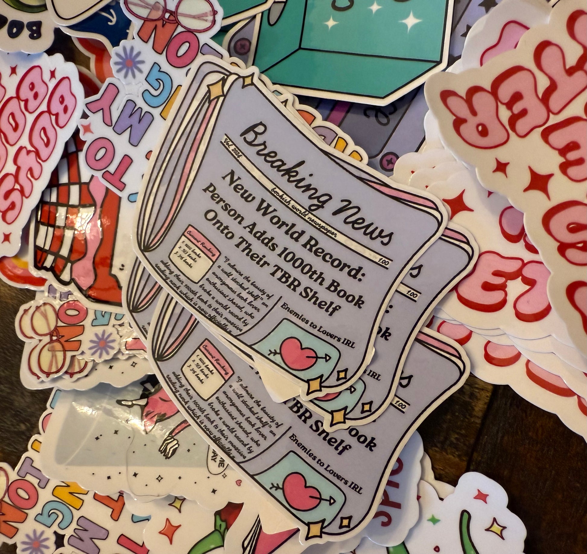 Bookish Breaking News Sticker