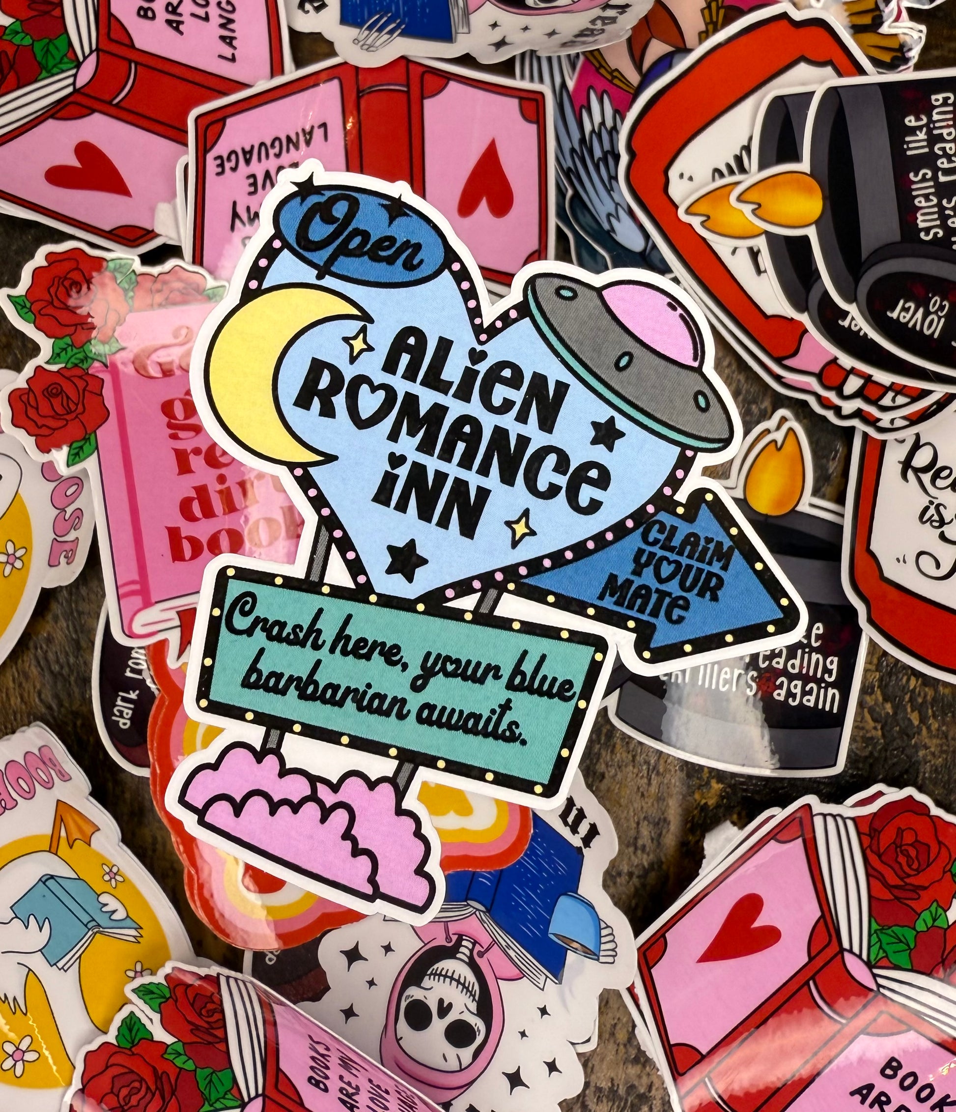 Alien Romance Inn Sticker