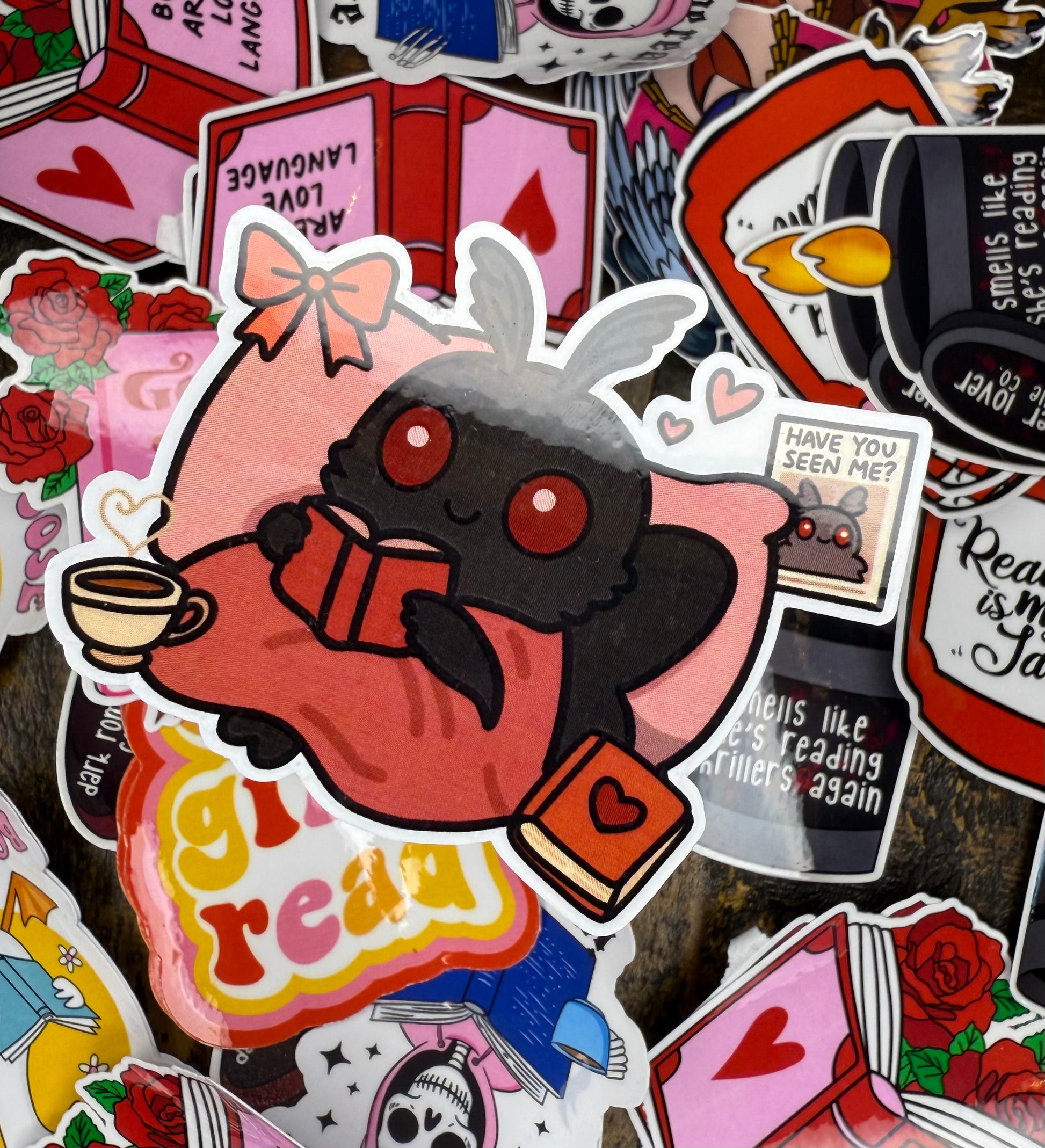 Have You Seen Me? Mothman 3in Sticker