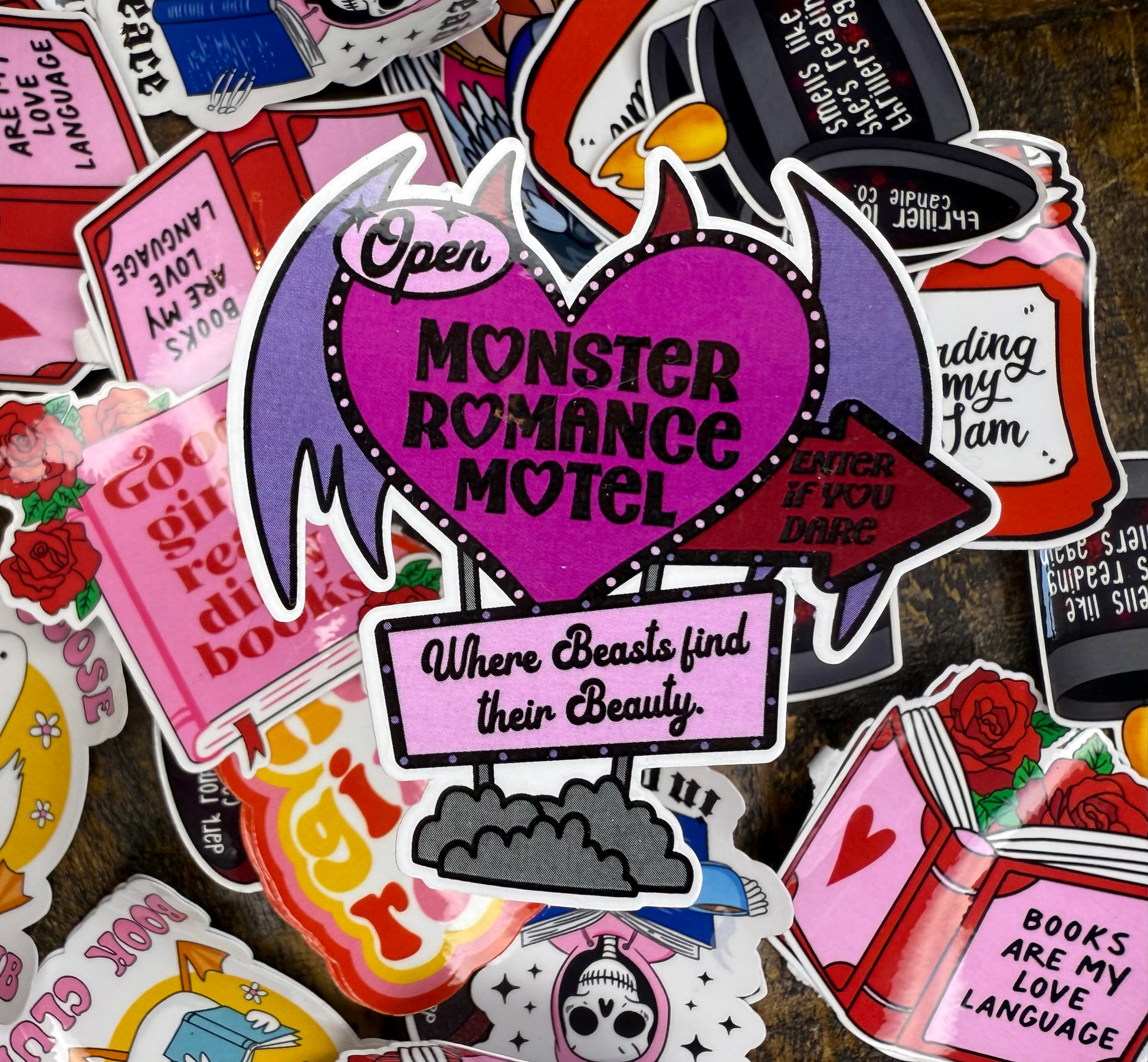 Monster Romance Motel Sticker