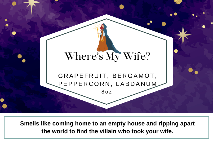 Where’s My Wife? 8oz Candle