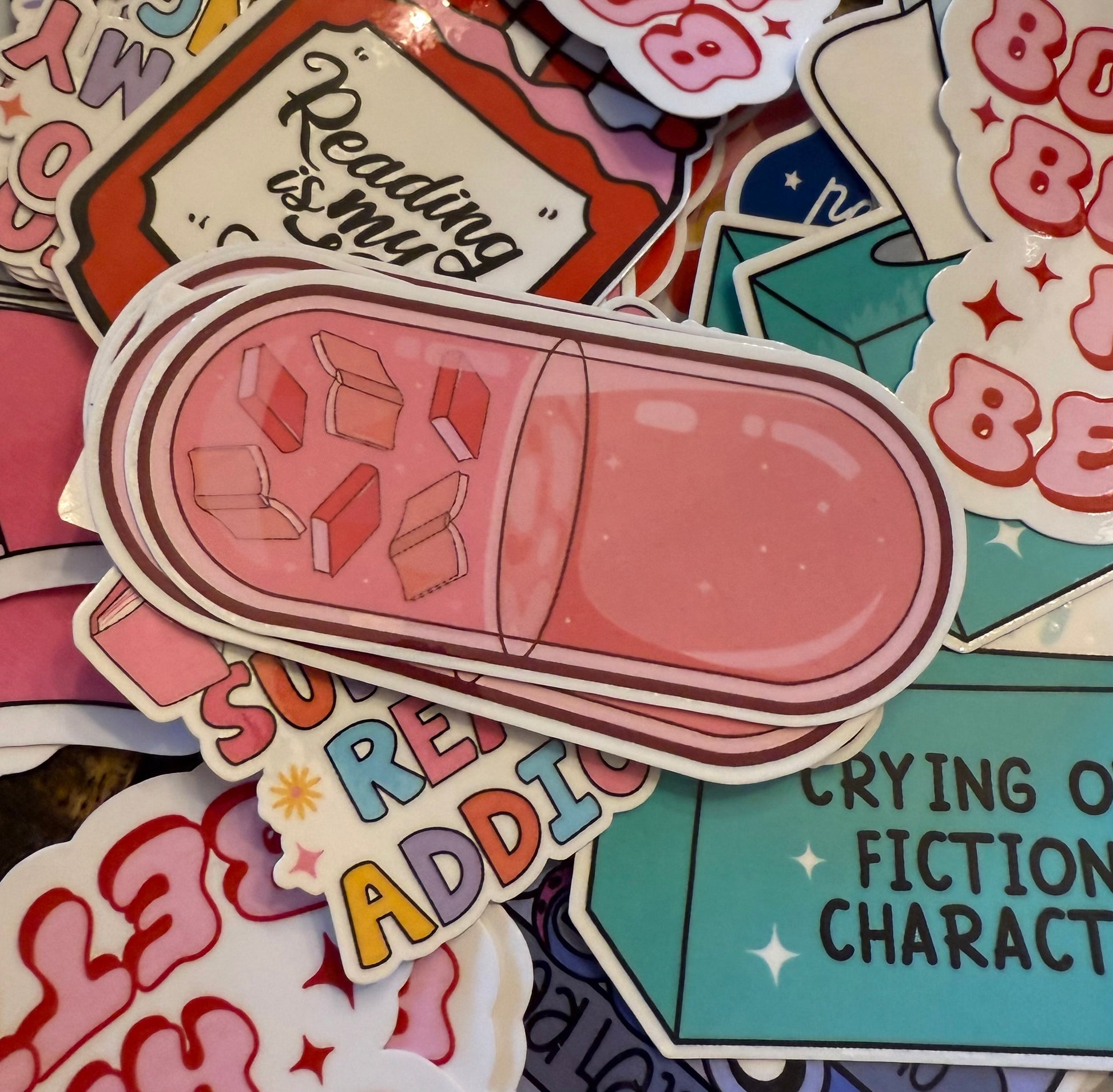 Bookish Pill Sticker