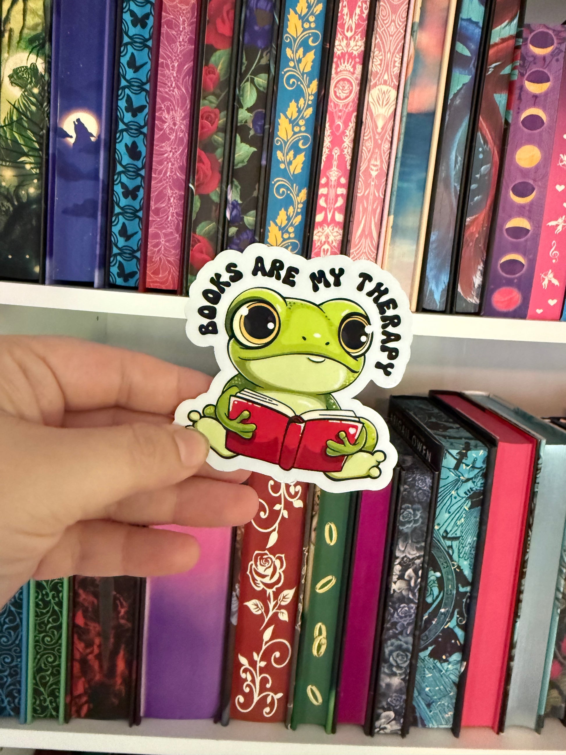 books are my therapy sticker