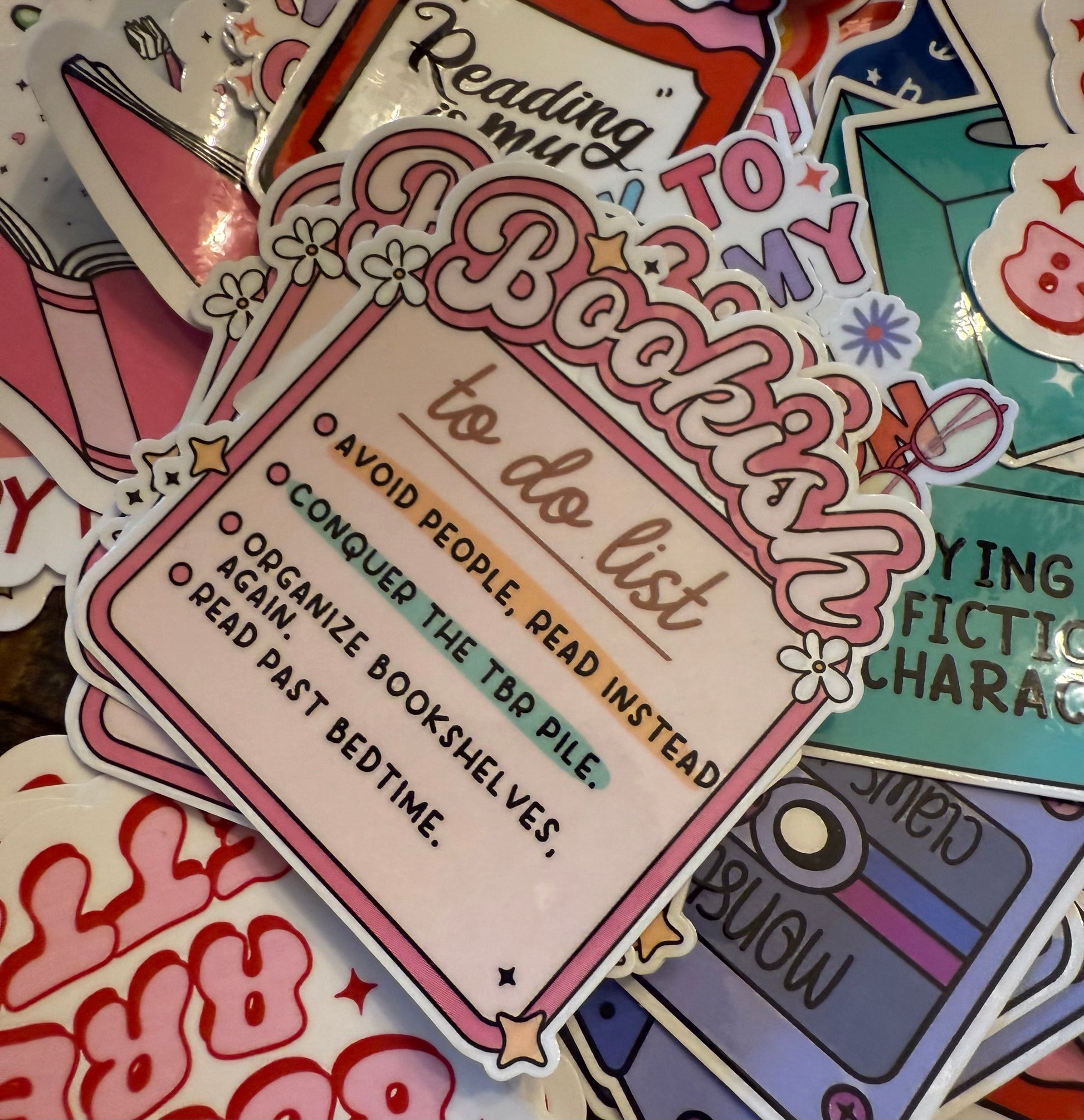 Bookish To Do List Sticker