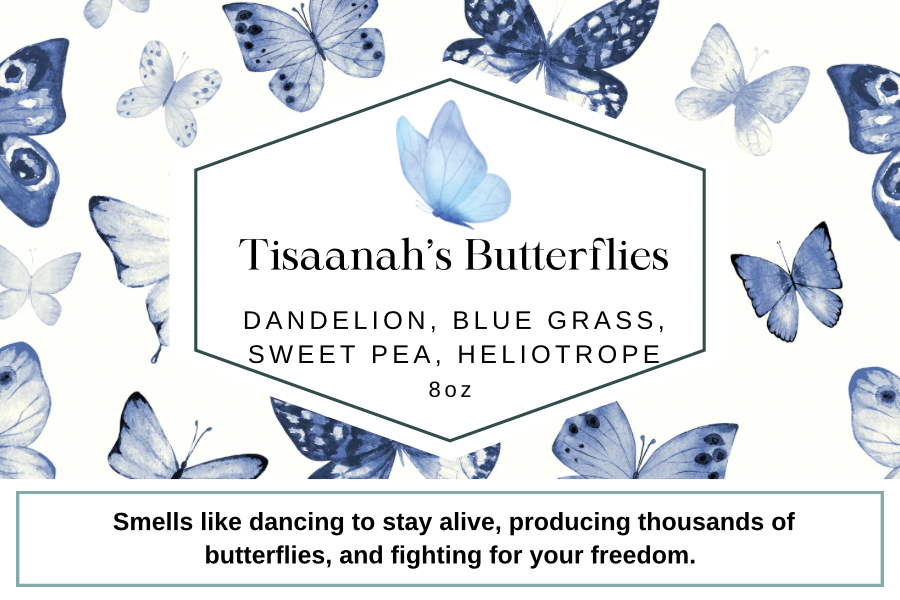 Tisaanah’s Butterflies 8oz Candle