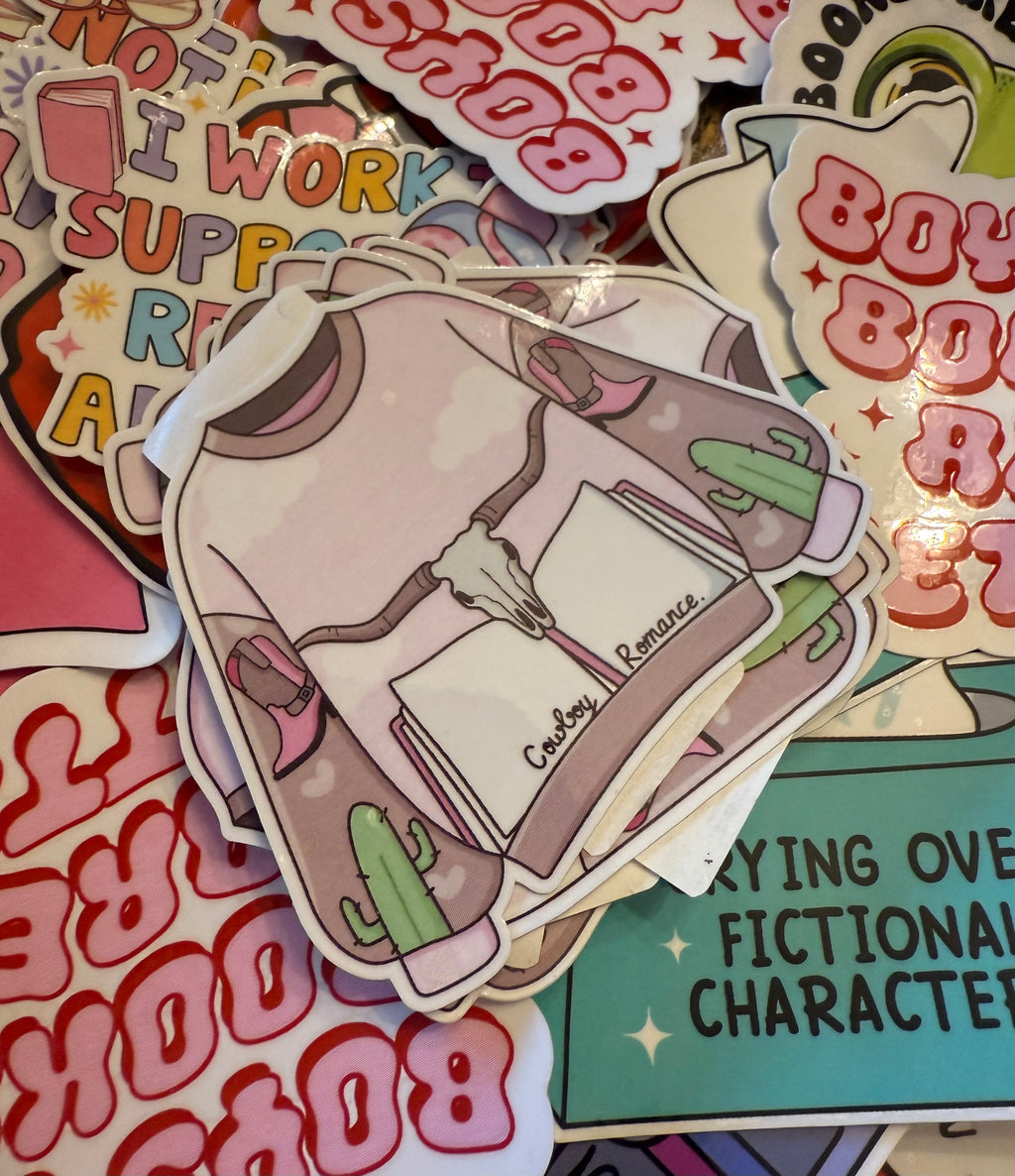 Book Sweater 3in Sticker