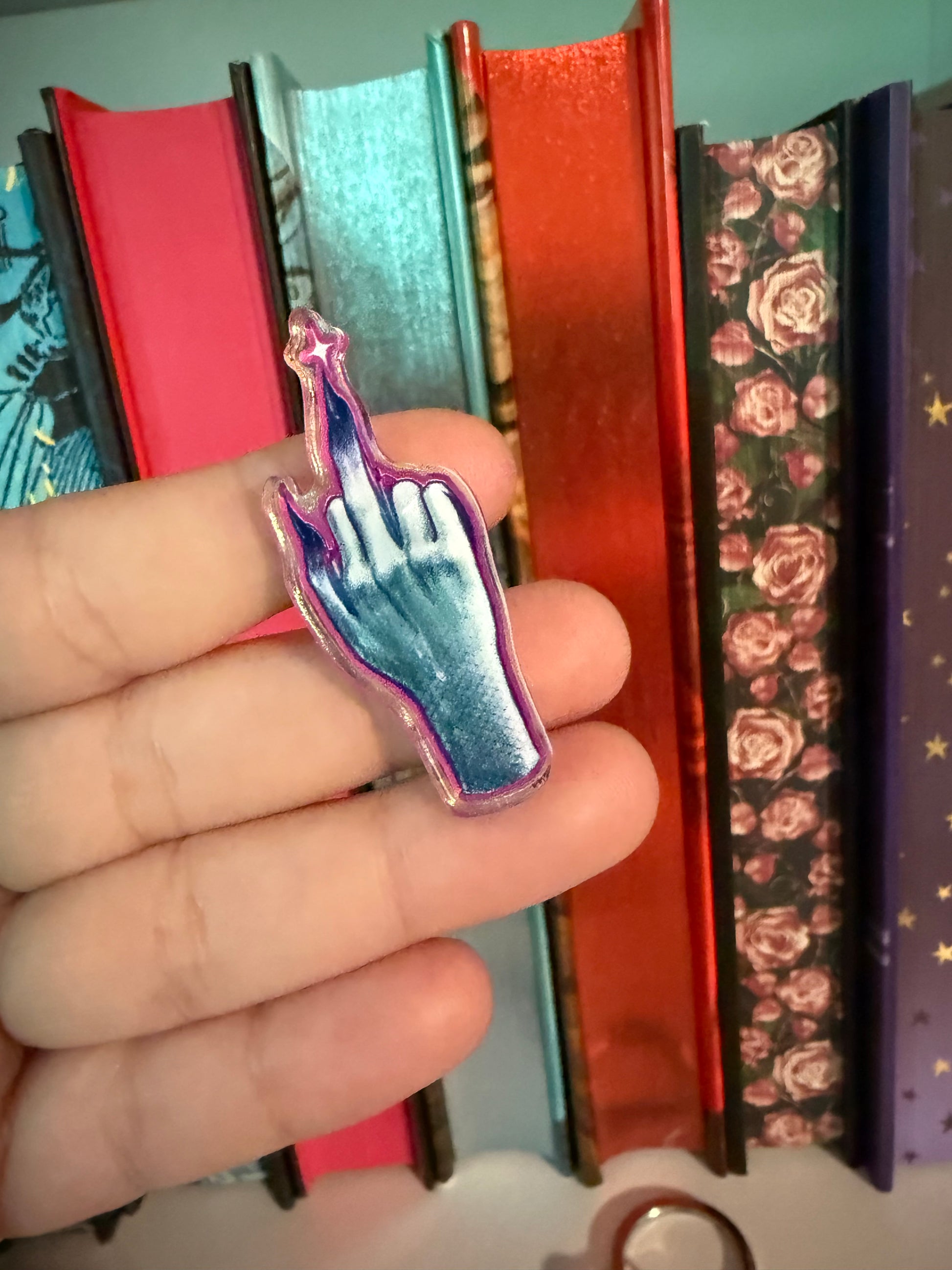 Mermaid Middle Finger - Acrylic Pin