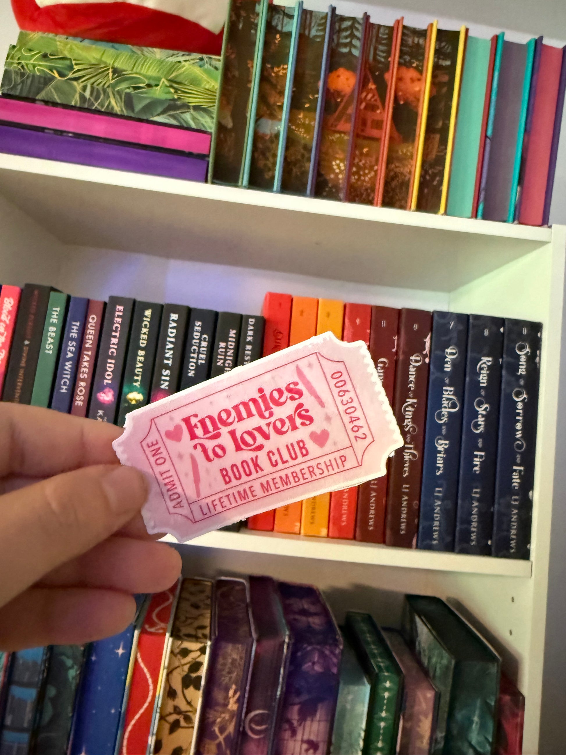 Enemies to Lovers Book Club Sticker