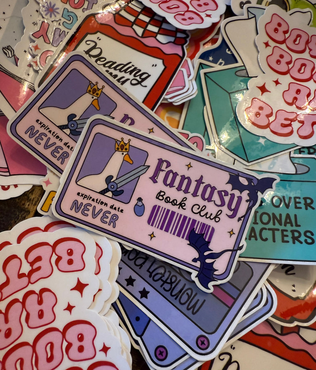 Silly Goose Book Club Card Sticker