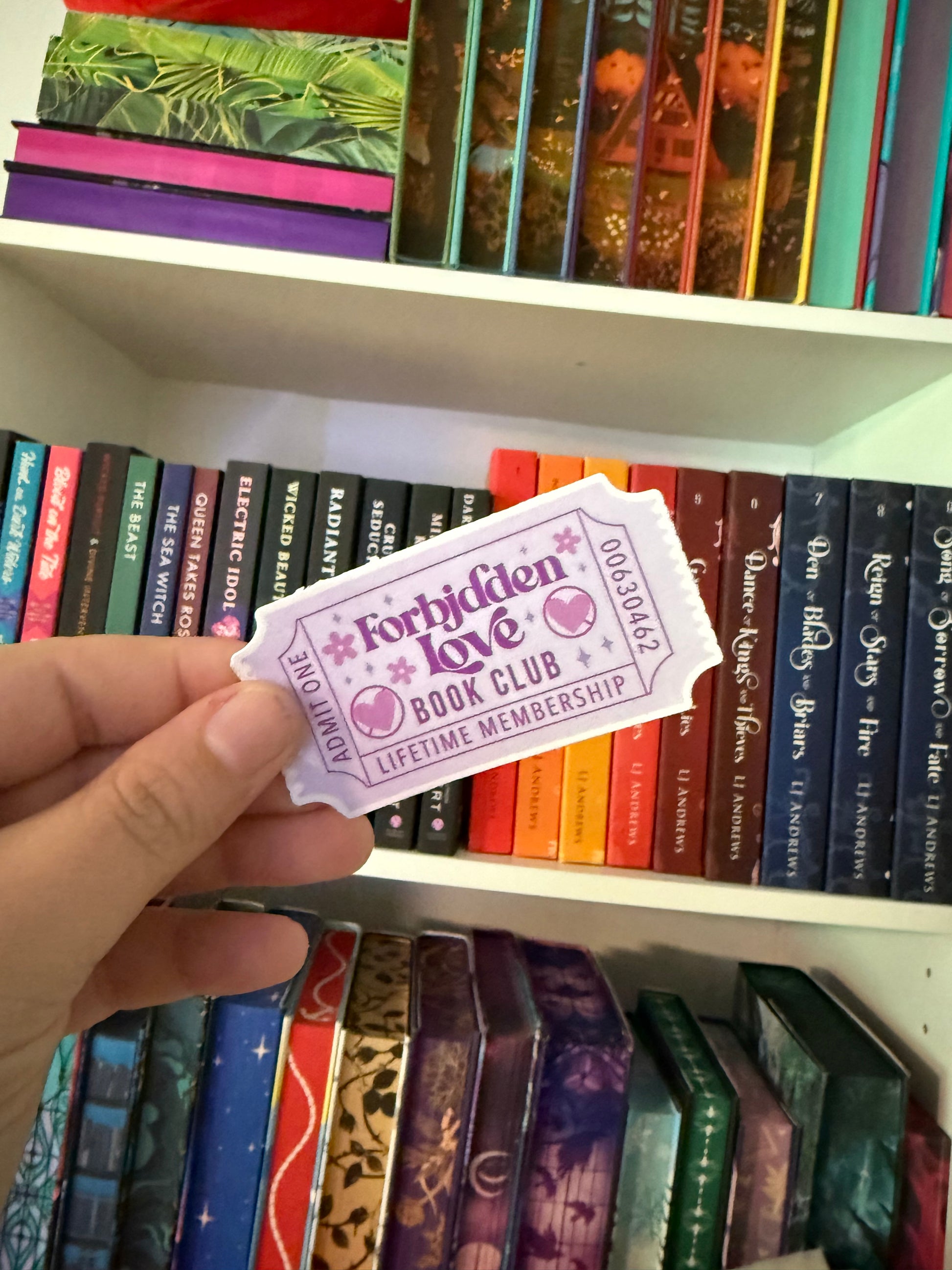 Forbidden Love Book Club Sticker