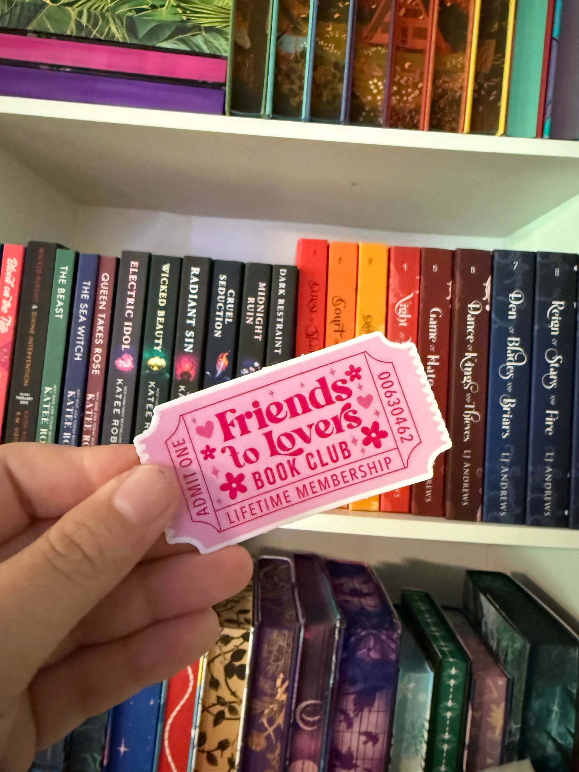 Friends to Lovers Book Club Sticker