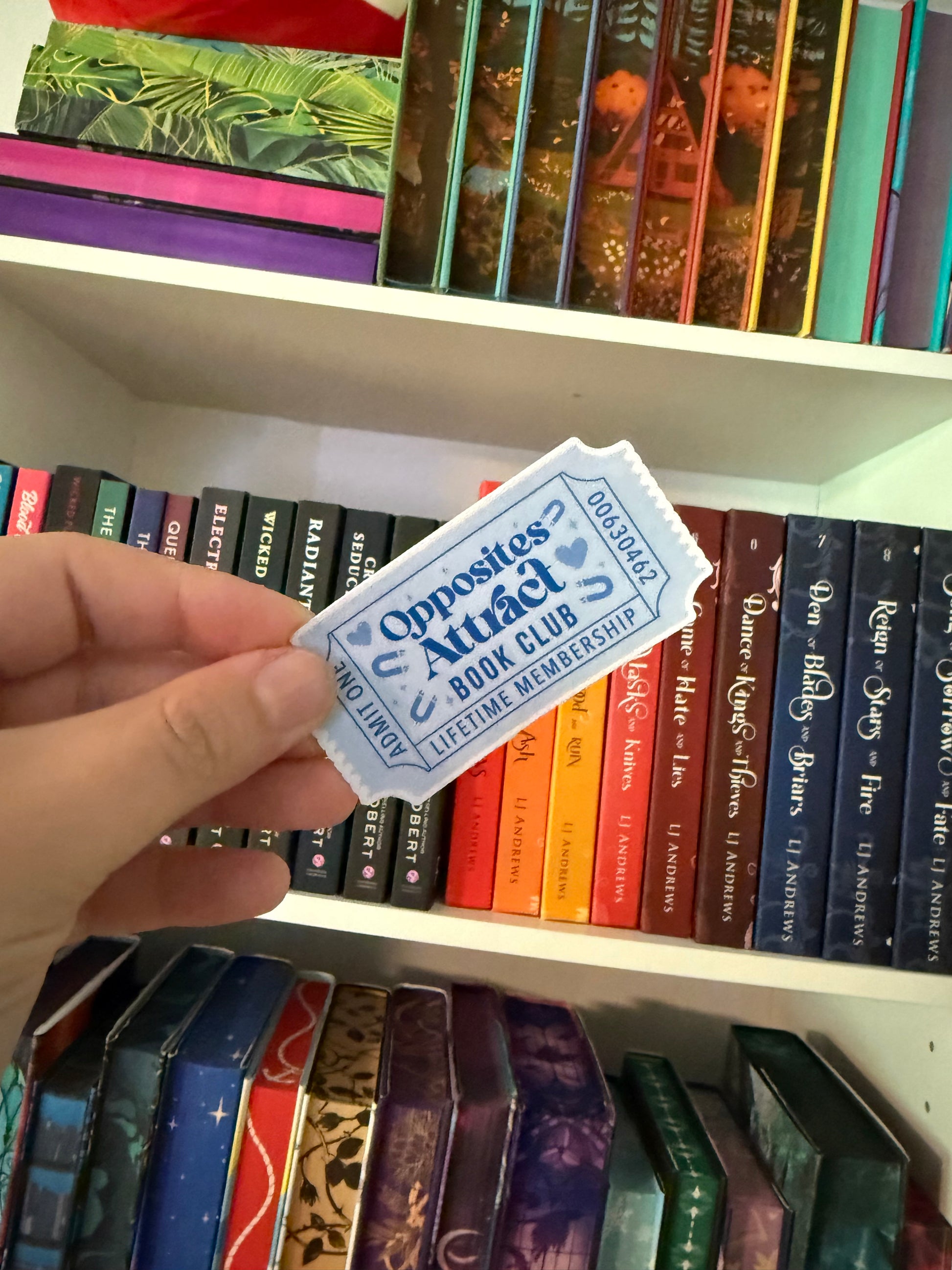 Opposites Attract Book Club Sticker