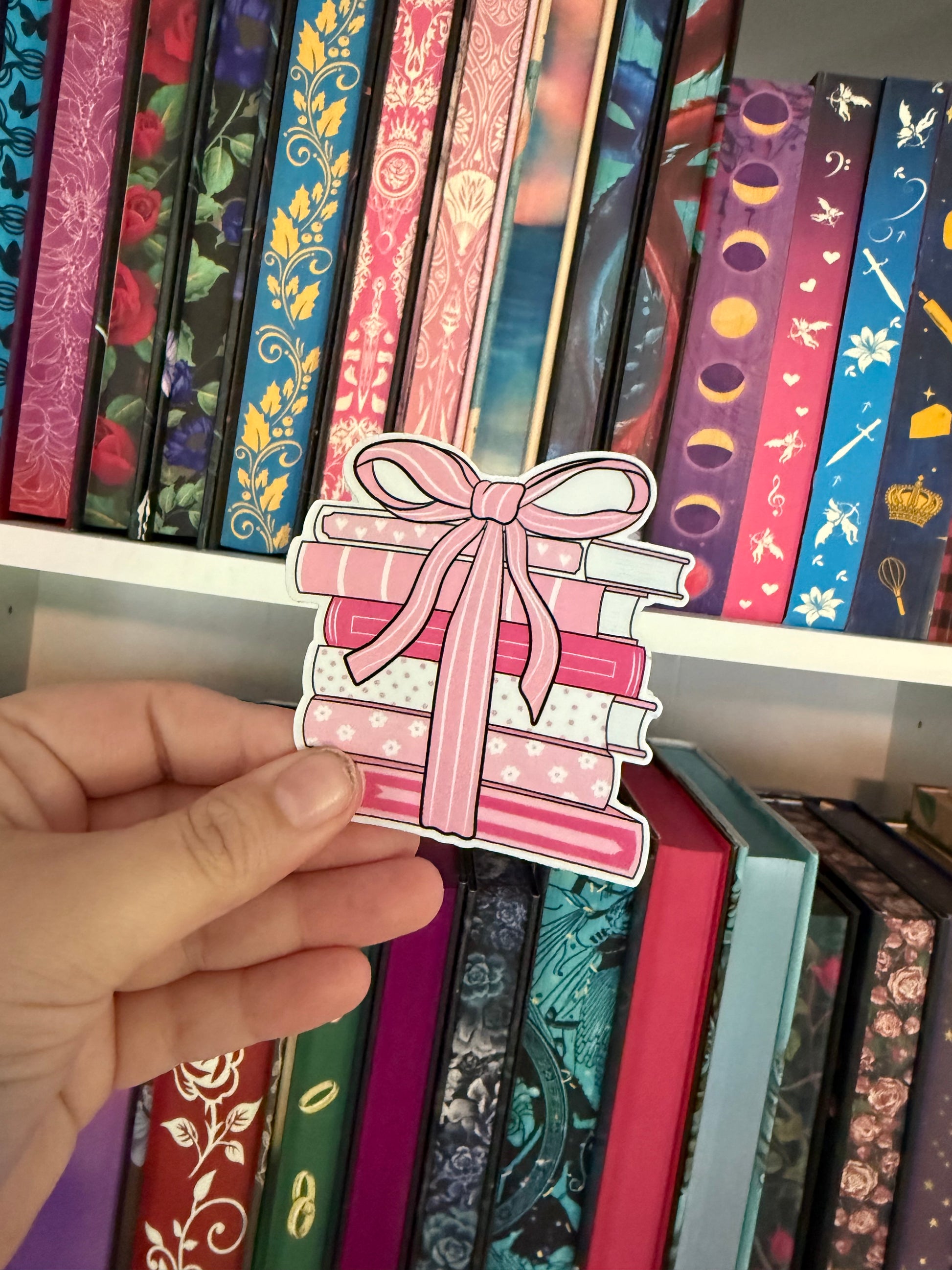 Coquette Book Stack Sticker