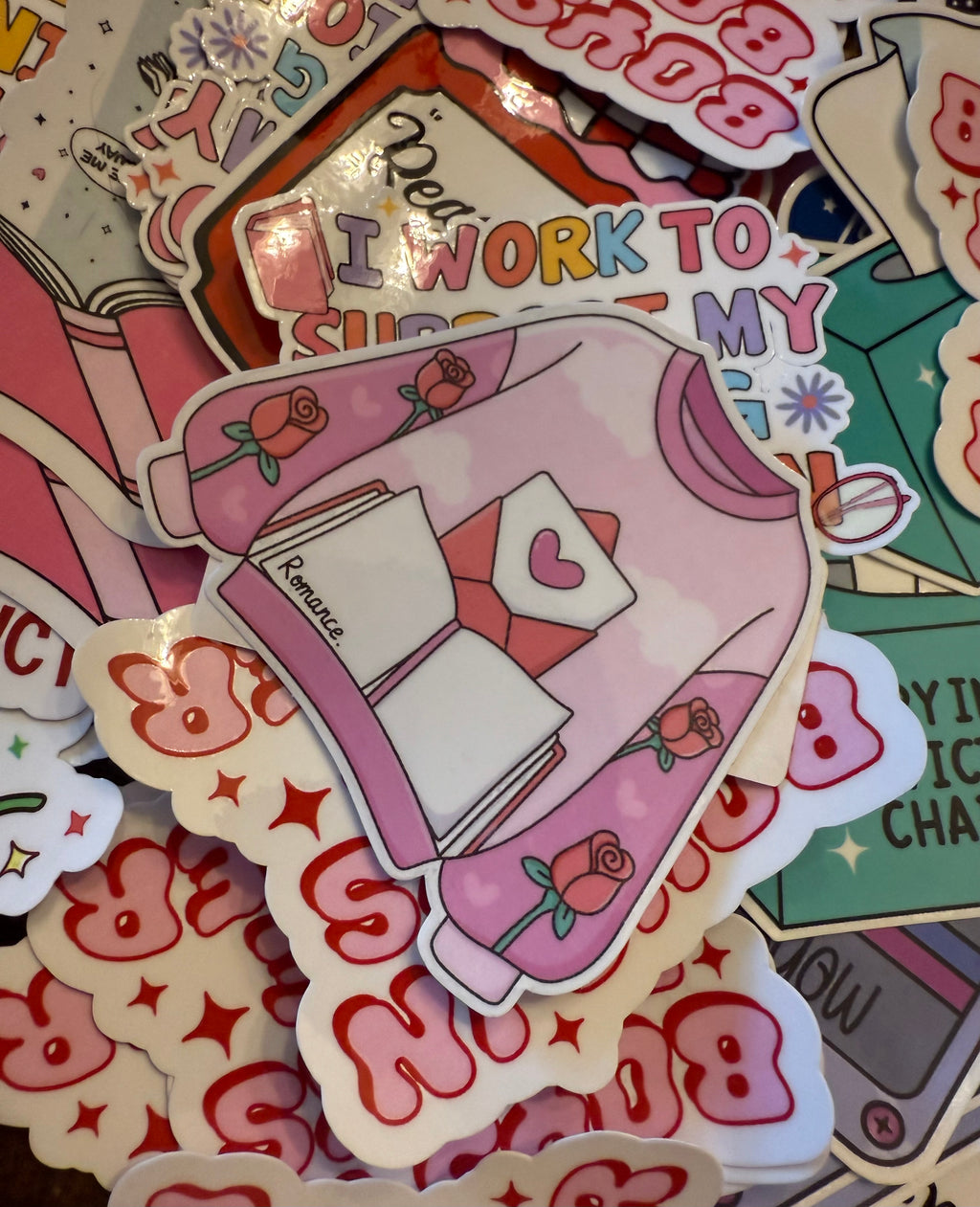 Book Sweater 3in Sticker