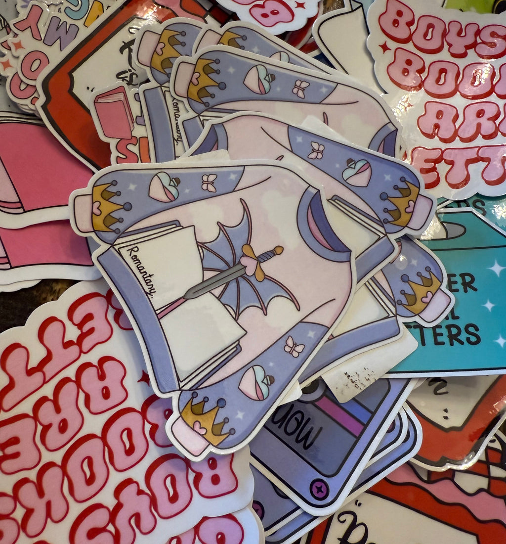 Book Sweater 3in Sticker