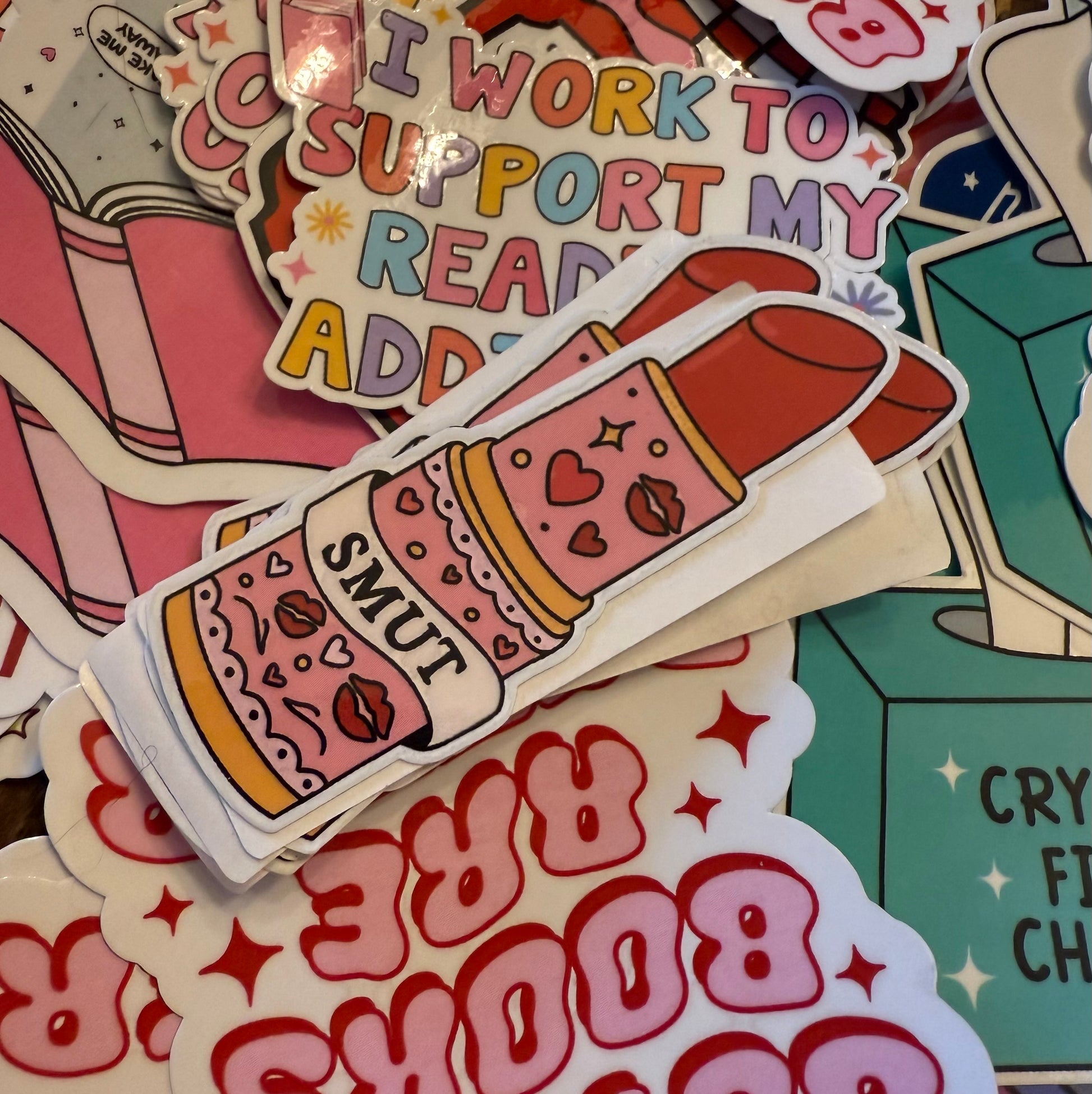 Bookish Lipstick Sticker