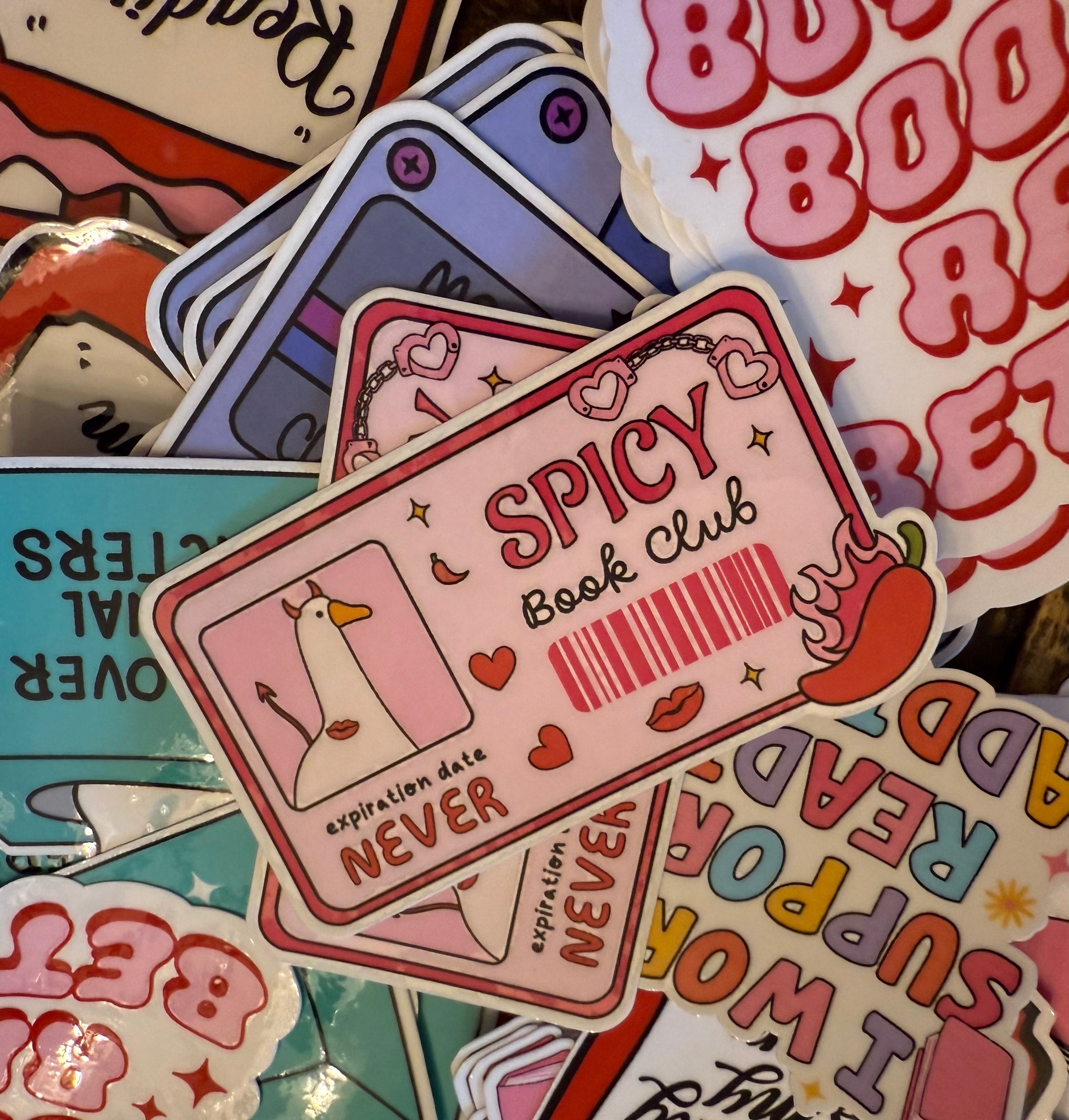 Silly Goose Book Club Card Sticker